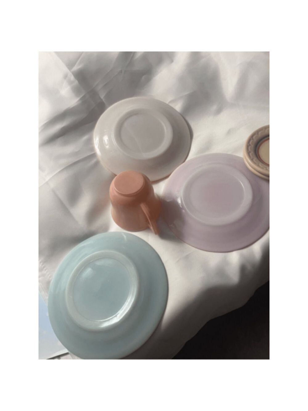 Vintage FireKing Hazel Atlas Childs dishes and cup pristine condition - Picture 12 of 15